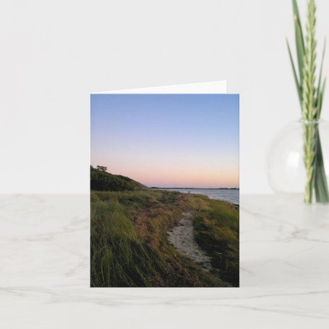 Cartão Ocracoke Coastline (Frente)