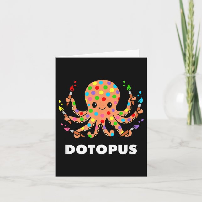 Cartão Octopus dotopus dotopus Engraçado Pun Animal (Frente)