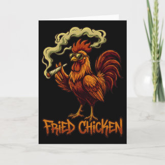 Cartão Óculos de Galo de Frango Frito Engraçado Ave Aves 