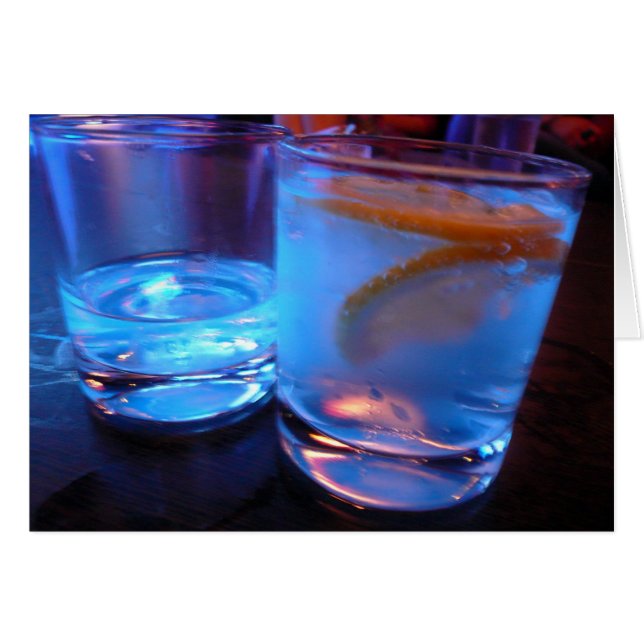 Cartão óculos de licor (Frente Horizontal)