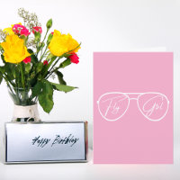 Óculos de Sol Aviador Fly Girl, Aniversário Rosa F