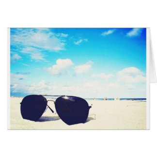Cartão Óculos de sol de praia
