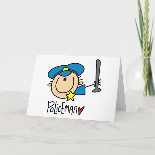 Cartão Ocupação do polícia (Frente)