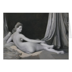 Cartão Odalisque de Jean Auguste Dominique Ingres em