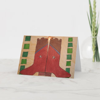 Cartão Ode para Bakersfield - giz e caneta de tinta