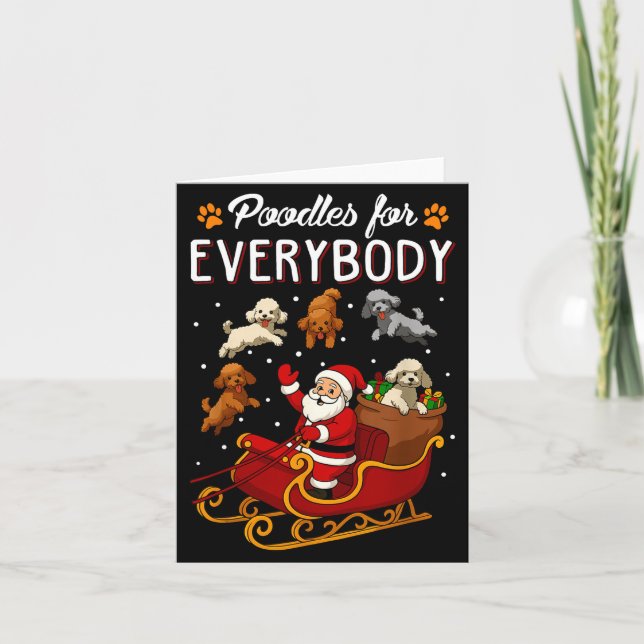 Cartão Odles Christmas Dog Mom Men Women Kids Funny Odle  (Frente)