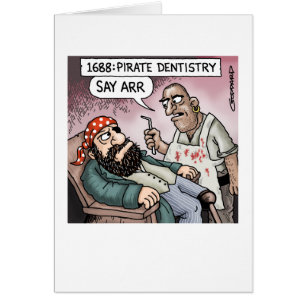 Cartão Odontologia do pirata