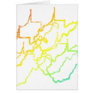 Cartão oeste de virginia chill blur