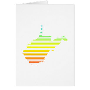 Cartão oeste de virginia chill fade