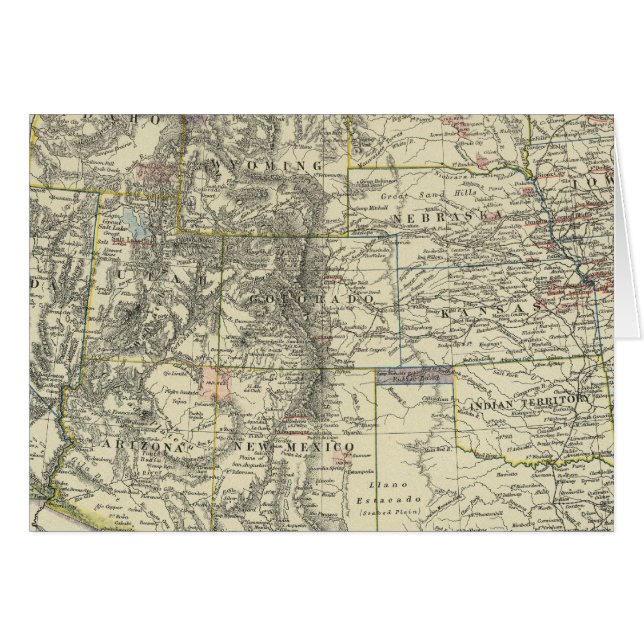 Cartão Oeste dos EUA (Frente Horizontal)