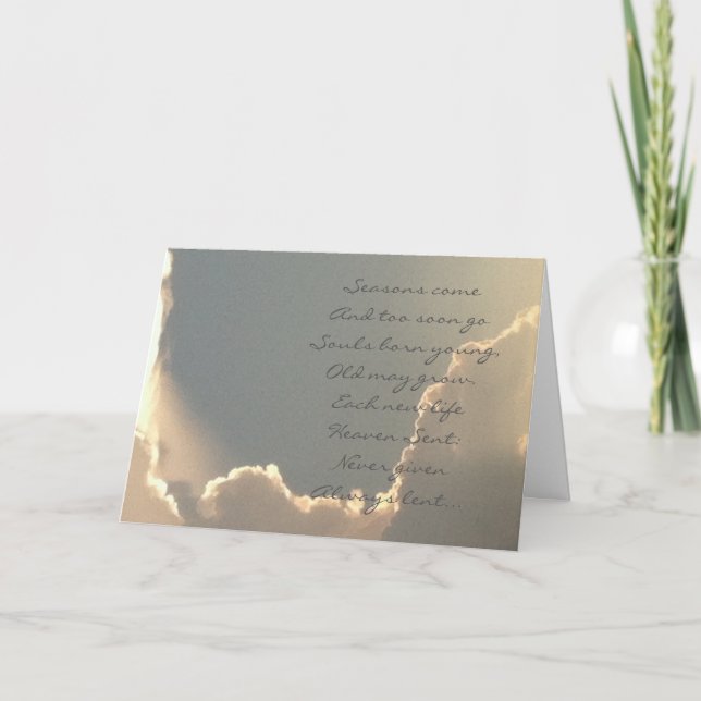 Cartão Ofereça sua simpatia. (Frente)