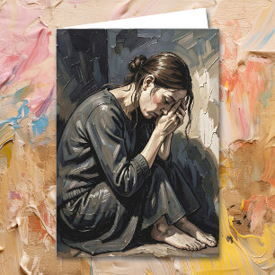 Cartão Oferecendo apoio para alguém que está passando por