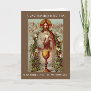 Cartão Oferta da Missa Tradicional Católica do Sagrado Co