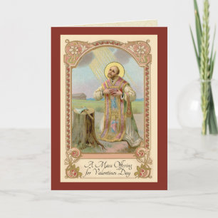 Cartão Oferta da Santa Missa Católica no Dia dos Namorado