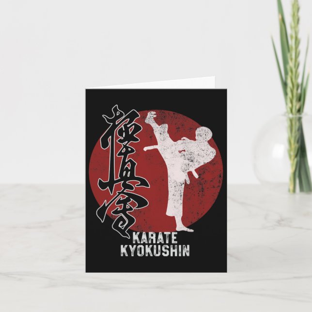 Cartão Oferta de Arte Marcial de Kyokushin Karate (Frente)