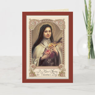 Cartão Oferta de Missa de Sta. Teresa no Dia dos Namorado