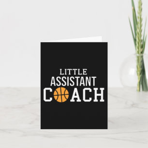 Cartão Oferta de treinador de basquetebol para assistente