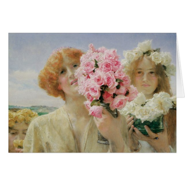 Cartão Oferta de Verão de Sir Lawrence Alma-Tadema (Frente Horizontal)
