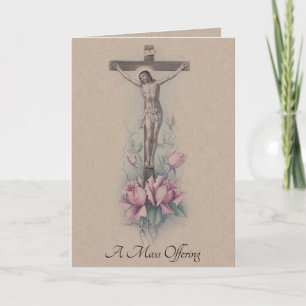 Cartão Oferta Tradicional da Missa de Simpatia Católica J