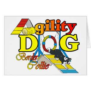 Cartão Ofertas de Agilidade de Collie de Borda