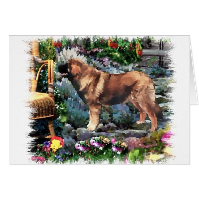 Cartão Ofertas de arte Leonberger (Frente Horizontal)