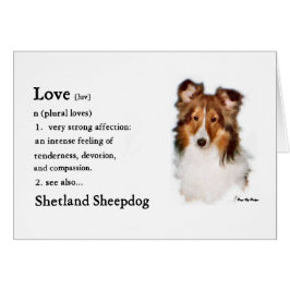 Cartão Ofertas de arte Shetland Sheepdog