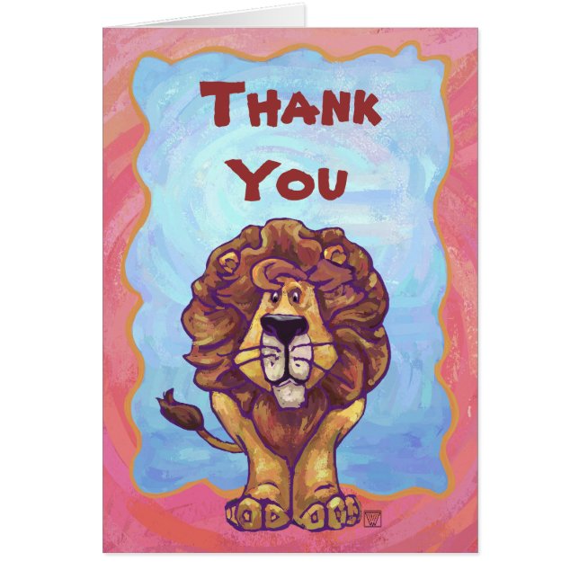 Cartão Ofertas e acessórios de leões (Frente)