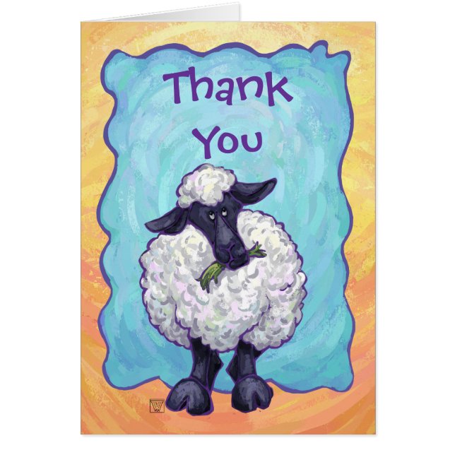 Cartão Ofertas e acessórios para ovelhas (Frente)