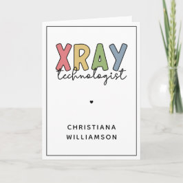 Cartão Ofertas técnicas de raios-X personalizadas do Xray
