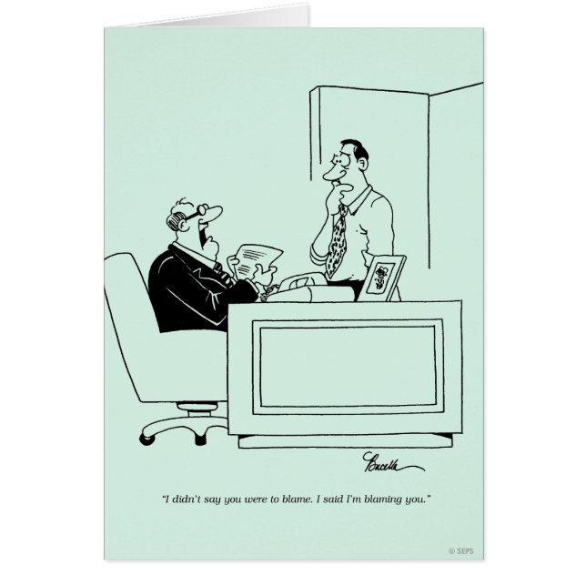 Cartão Office Blame (Frente)