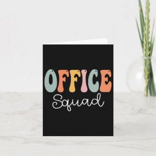 Cartão Office Squad Retro Groovage Feliz Primeiro Dia