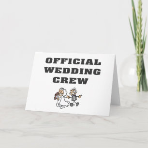 Cartão Official Wedding Crew