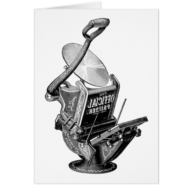 Cartão oficial da tipografia de Golding (Frente)