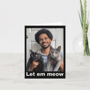 Cartão Oficial Deixe Em Meow Shirt