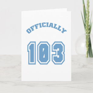 Cartão Oficialmente 103