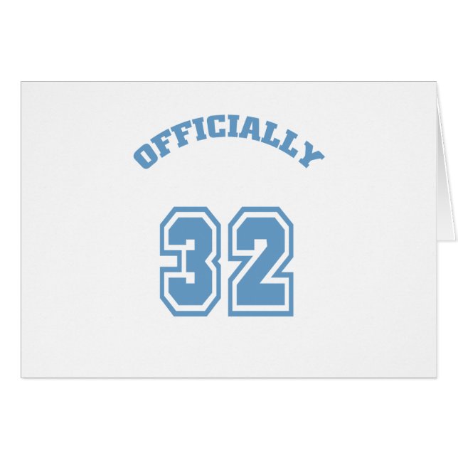 Cartão Oficialmente 32 (Frente Horizontal)