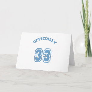Cartão Oficialmente 33