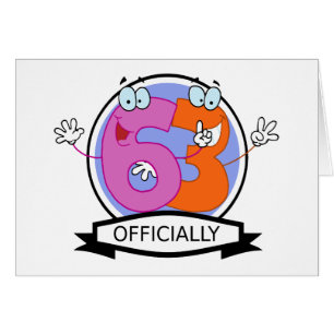 Cartão Oficialmente 63 Banner de Aniversário