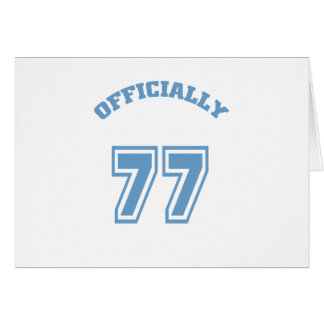 Cartão Oficialmente 77