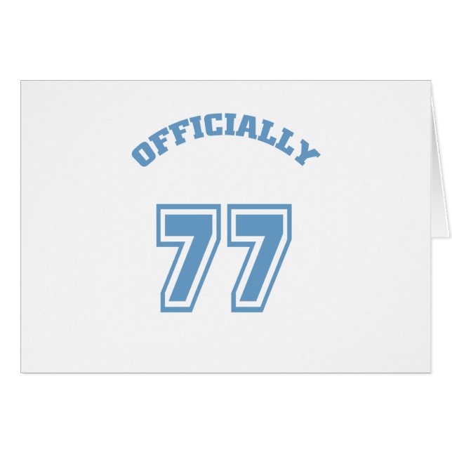 Cartão Oficialmente 77 (Frente Horizontal)
