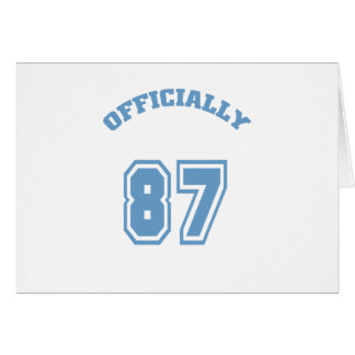 Cartão Oficialmente 87