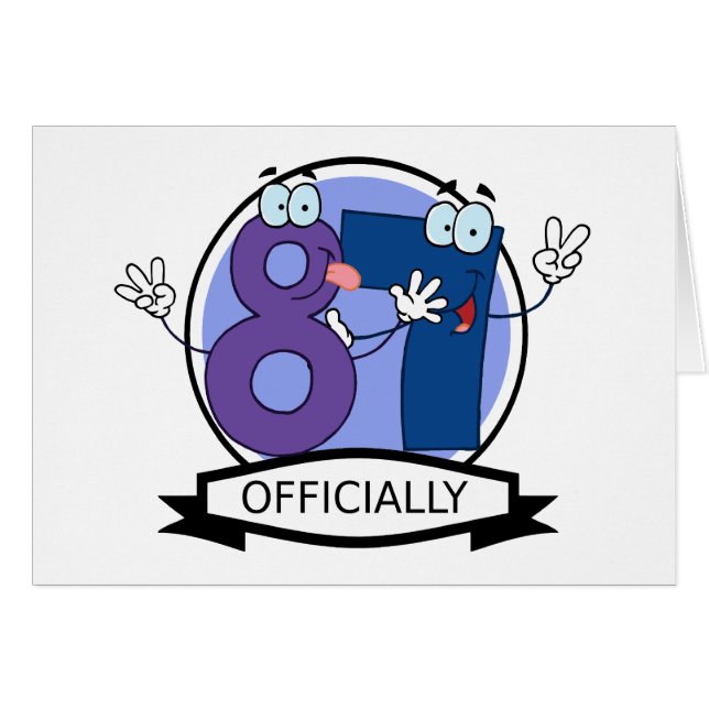 Cartão Oficialmente 87 Banner de Aniversário (Frente Horizontal)