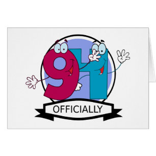 Cartão Oficialmente bandeira de 94 aniversários