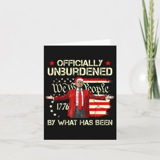 Cartão Oficialmente Desencarregado Pelo Que Foi Trump Vit (Frente)