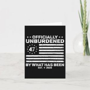 Cartão Oficialmente Desonerado Pelo Que Foi Trump Vitória