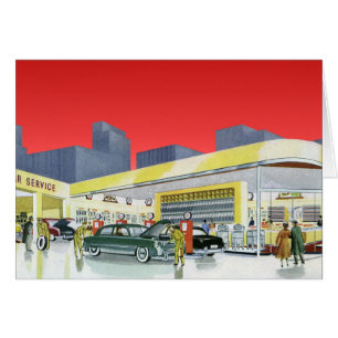 Cartão Oficina de Serviço Completo de Mecânica de Autos A