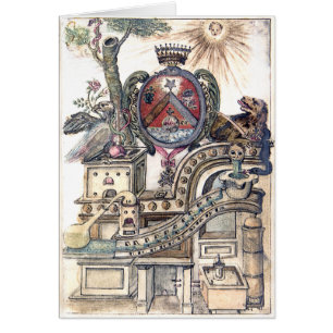 Cartão Oficina simbólica da alquimia