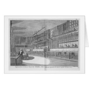 Cartão Oficinas do Gobelin, da "enciclopédia" por Deni