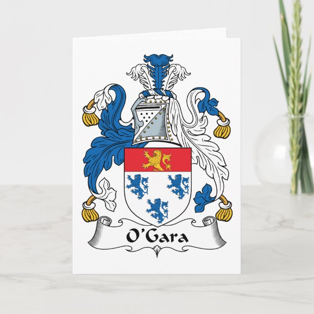 Cartão O'Gara Family Crest (Frente)