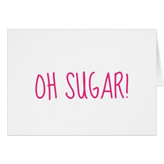 Cartão Oh Açúcar esquecido de aniversário/ aniversário ro (Frente Horizontal)